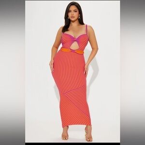 Fashion Nova Ribbed Maxi Dress Size 1x